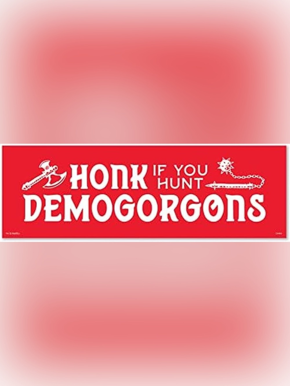 Stranger Things Honk If You Hunt Demogorgons Magnetic Bumper Sticker NIP Rare